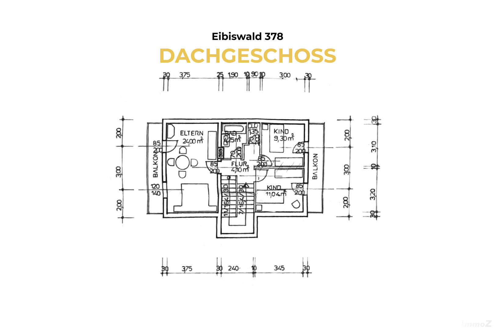 Haus zu kaufen: 8552 Eibiswald - 2 Eibiswald 378 - Grundriss DG