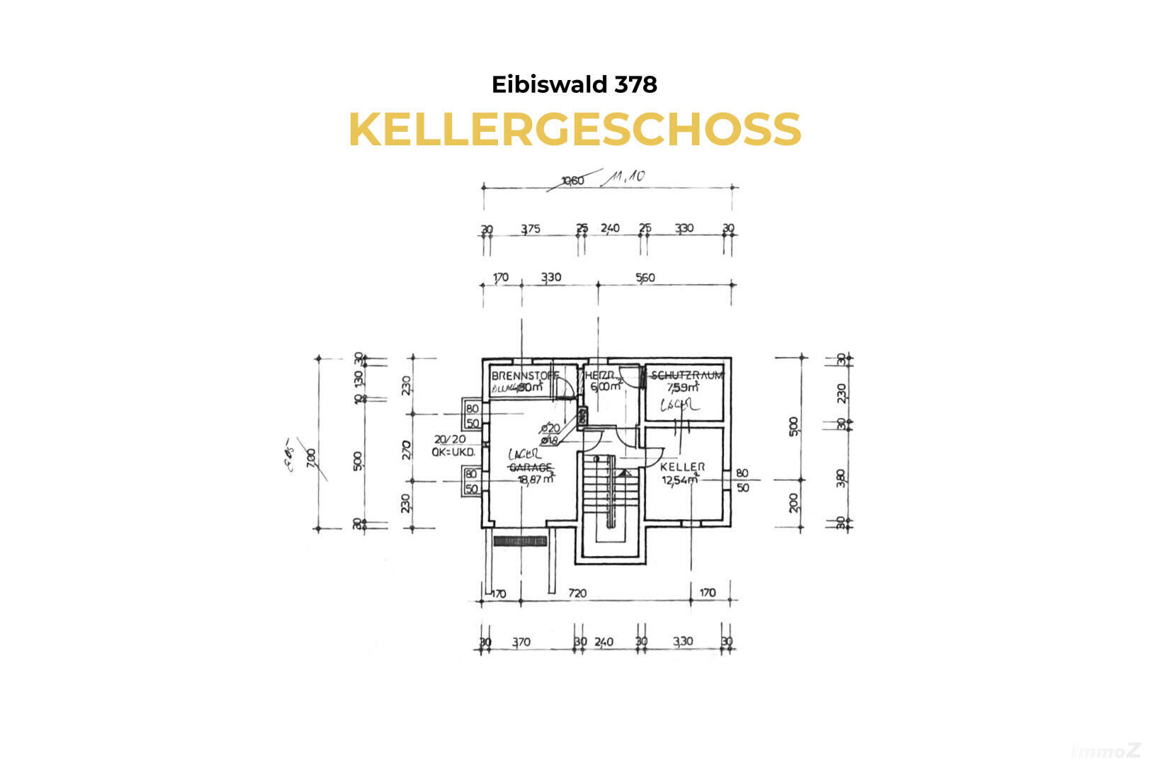 Haus zu kaufen: 8552 Eibiswald - 3 Eibiswald 378 - Grundriss KG