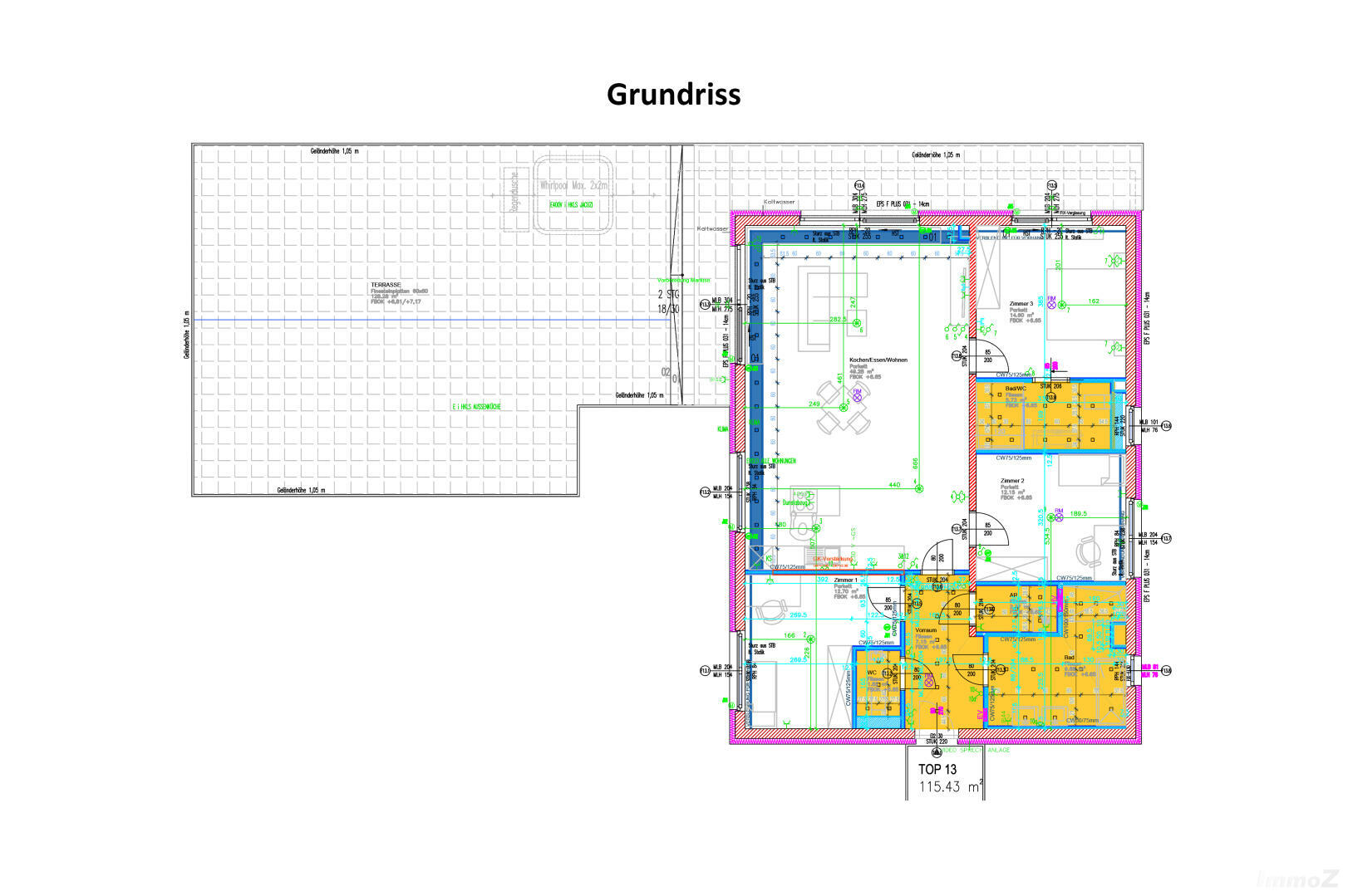 Wohnung zu kaufen: Hauptstraße 159, 8141 Unterpremstätten - Grundriss Top 13