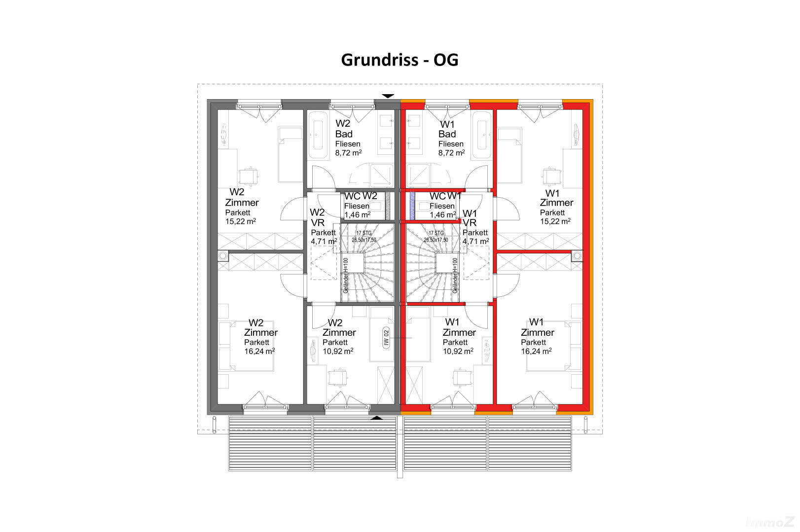 Wohnung zu kaufen: Kaltenbergstraße 53, 8075 Hart bei Graz - Grundriss W1 - OG