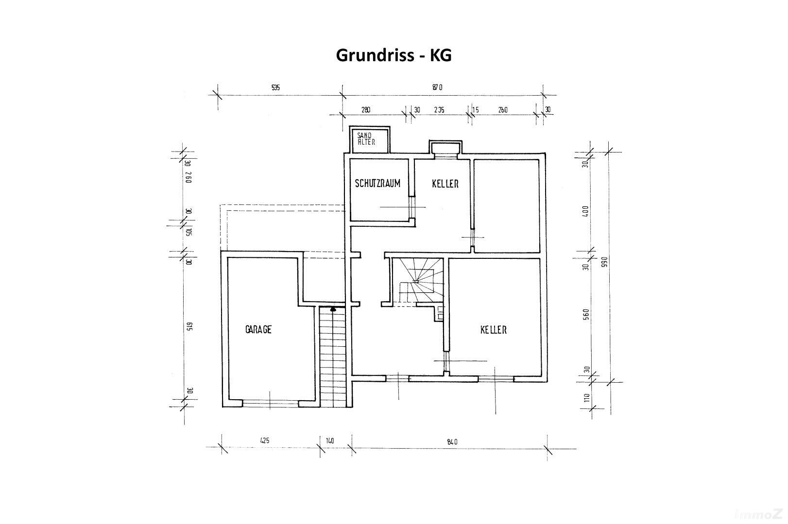 Haus zu kaufen: Erdbergweg 6, 8052 Graz - Grundriss KG