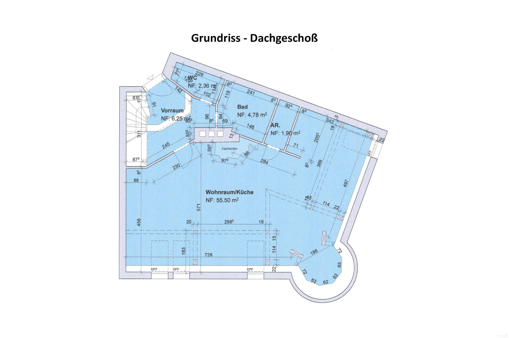 Wohnung zu mieten: Schillerstraße 39, 8010 Graz - Grundriss DG