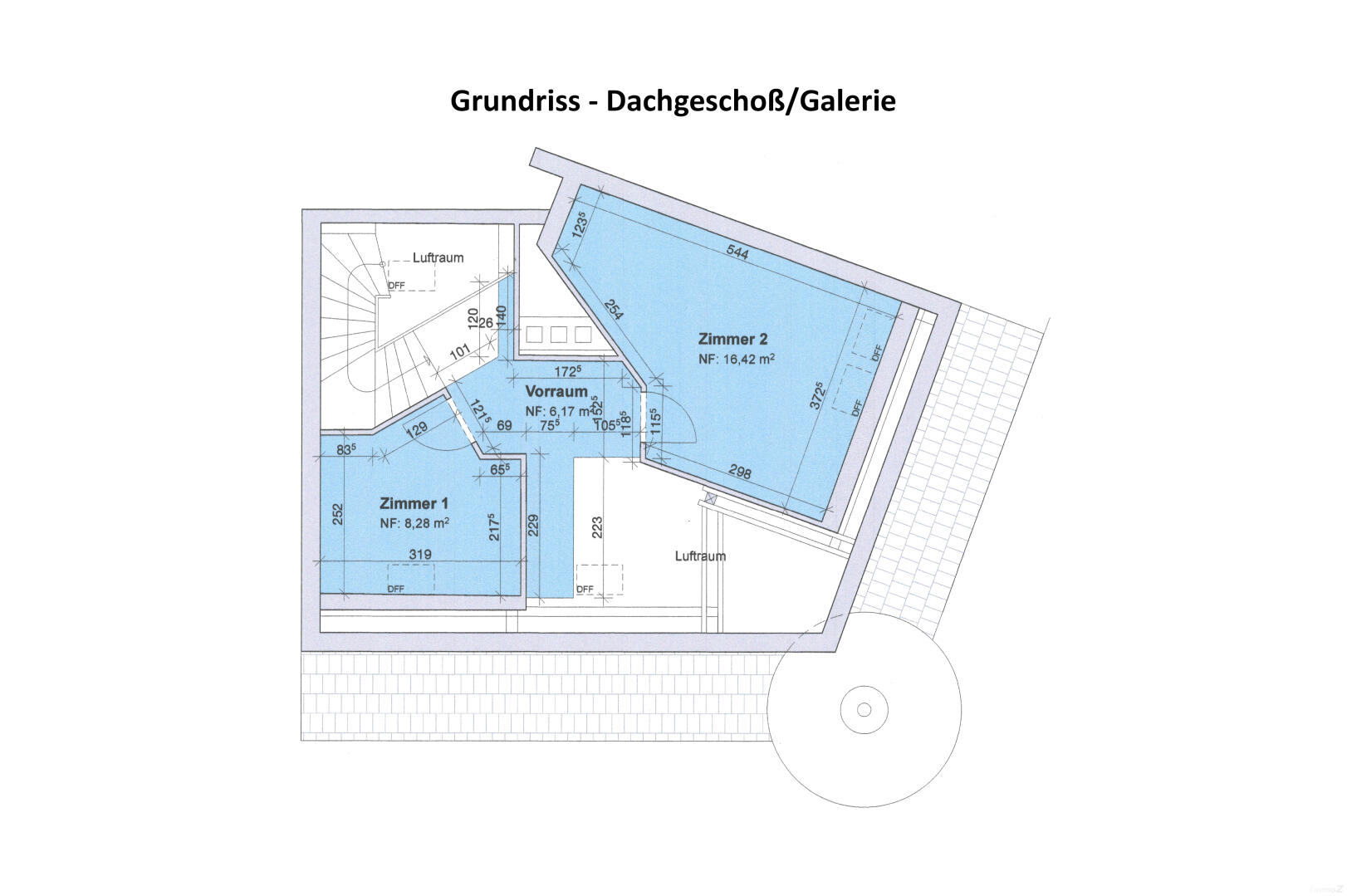 Wohnung zu mieten: Schillerstraße 39, 8010 Graz - Grundriss DG Galerie