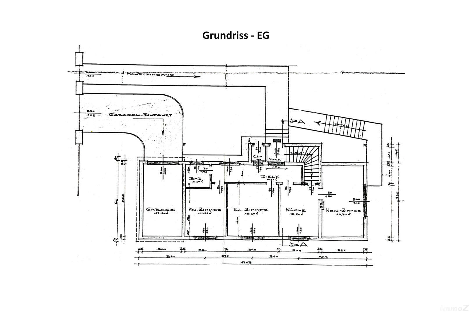 Haus zu kaufen: Gigingweg 50, 8063 Präbach - Grundriss EG