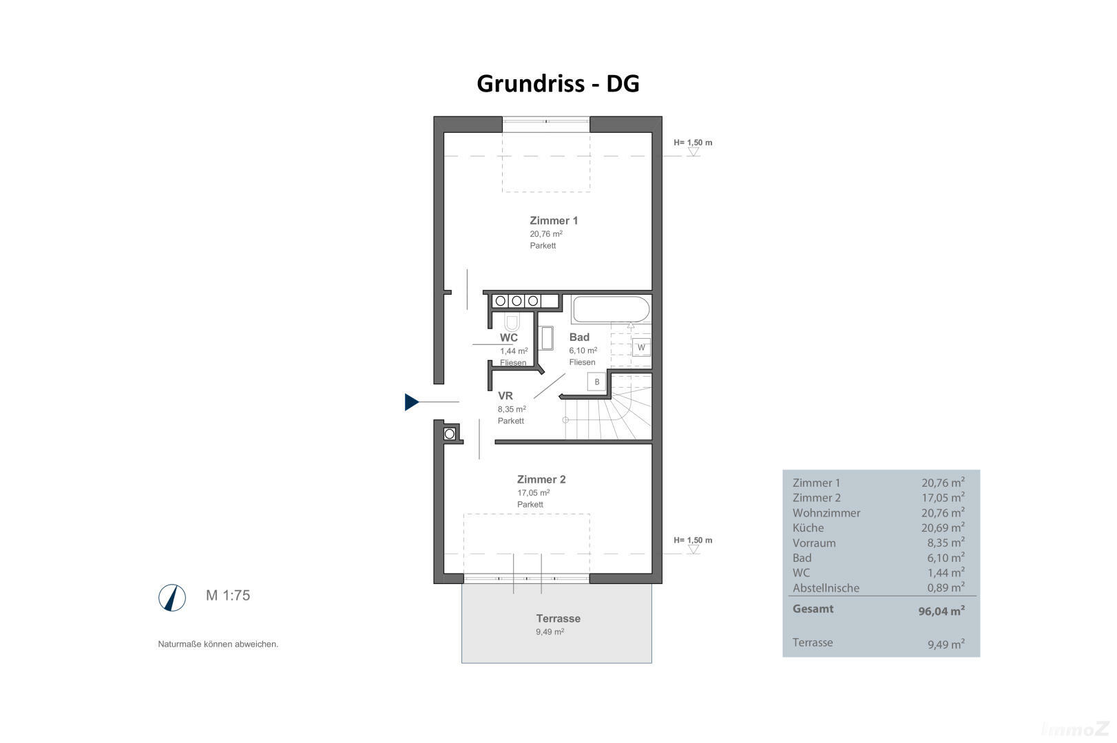 Wohnung zu kaufen: Körösistraße 67a, 8010 Graz - Grundgriss DG