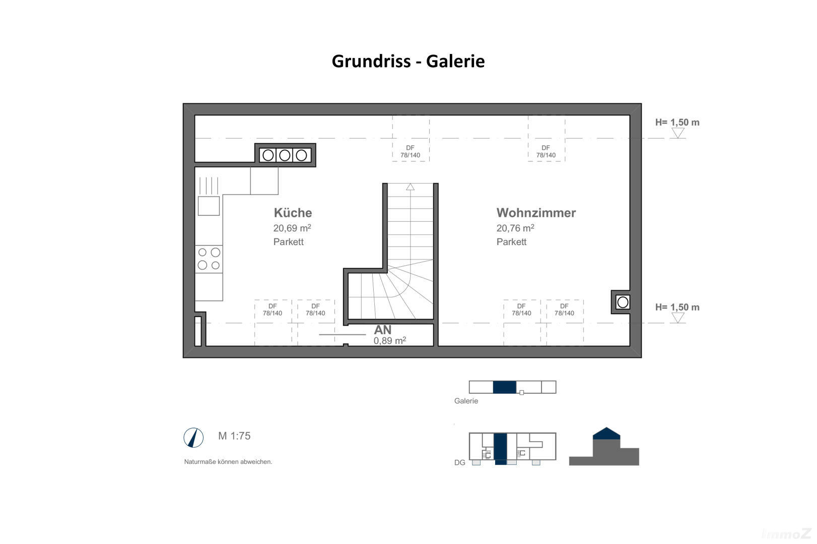 Wohnung zu kaufen: Körösistraße 67a, 8010 Graz - Grundgriss Galerie