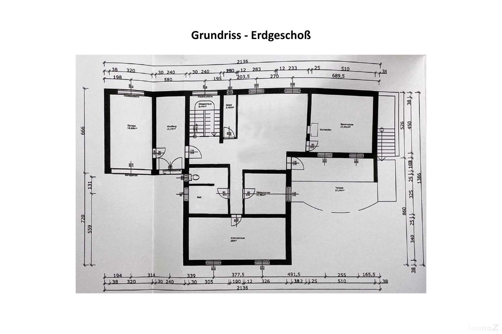 Haus zu kaufen: Winkelstraße, 8051 Thal - Grundriss EG