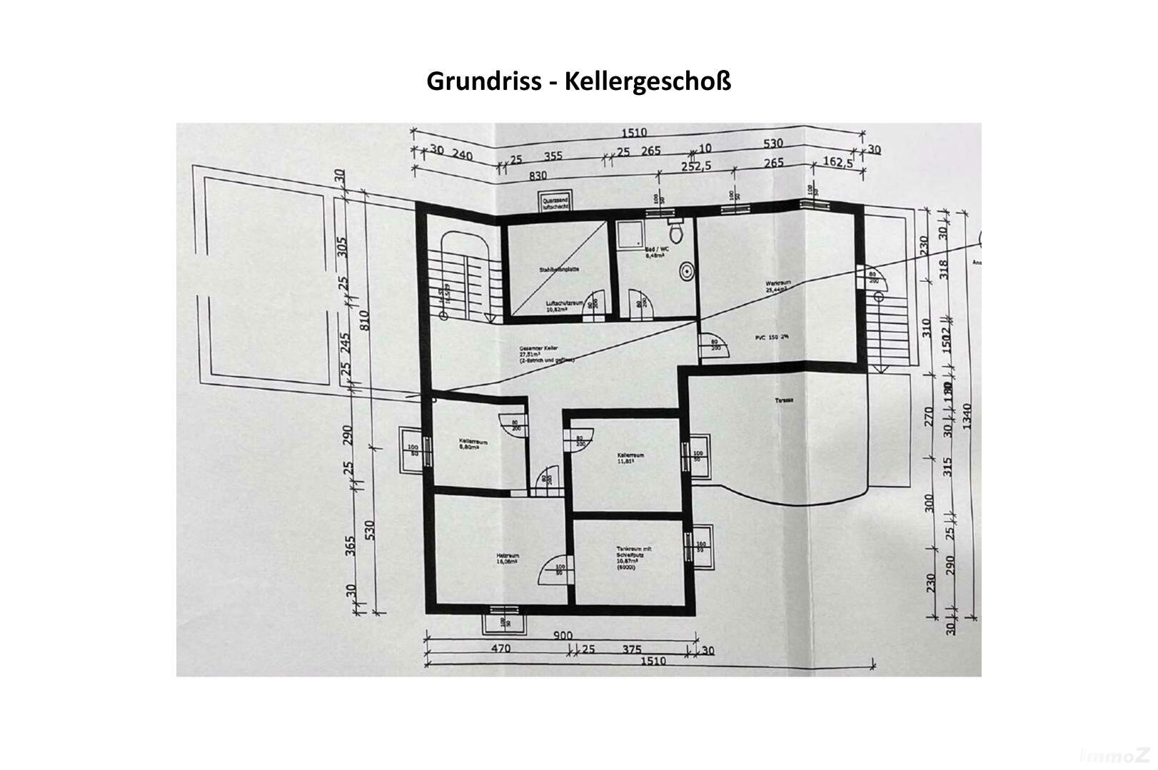 Haus zu kaufen: Winkelstraße, 8051 Thal - Grundriss KG