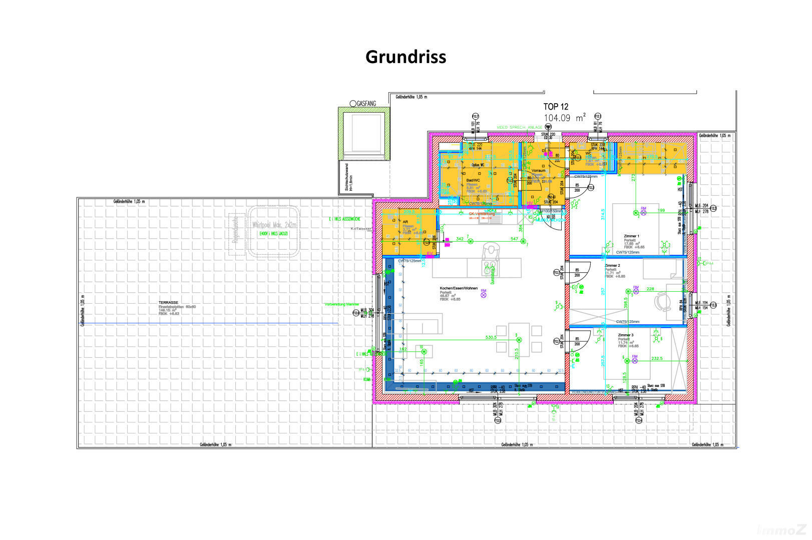 Wohnung zu kaufen: Hauptstraße 159, 8141 Unterpremstätten - Grundriss Top 12