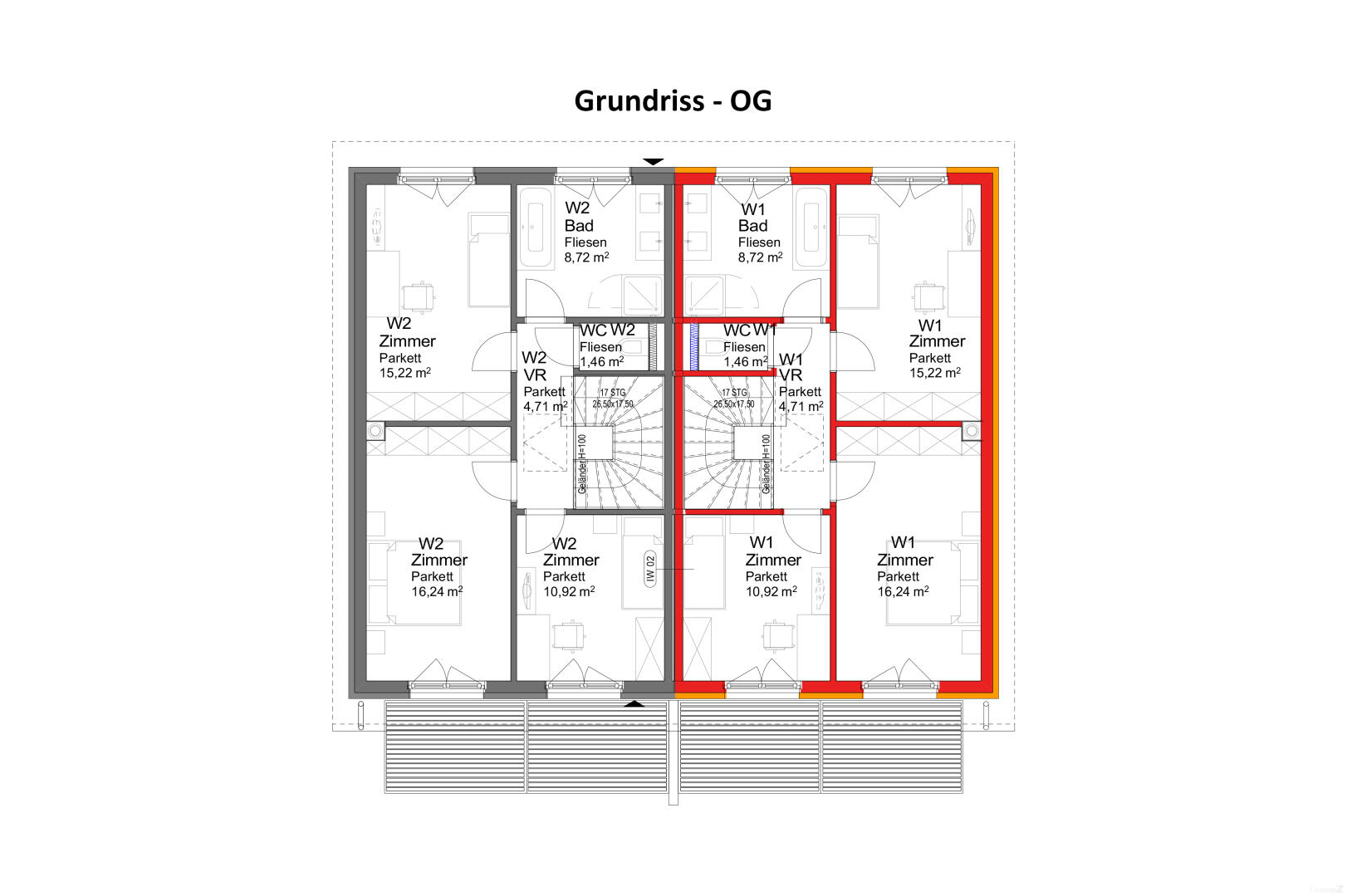 Wohnung zu mieten: Kaltenbergstraße 53, 8075 Hart bei Graz - Grundriss W1 - OG