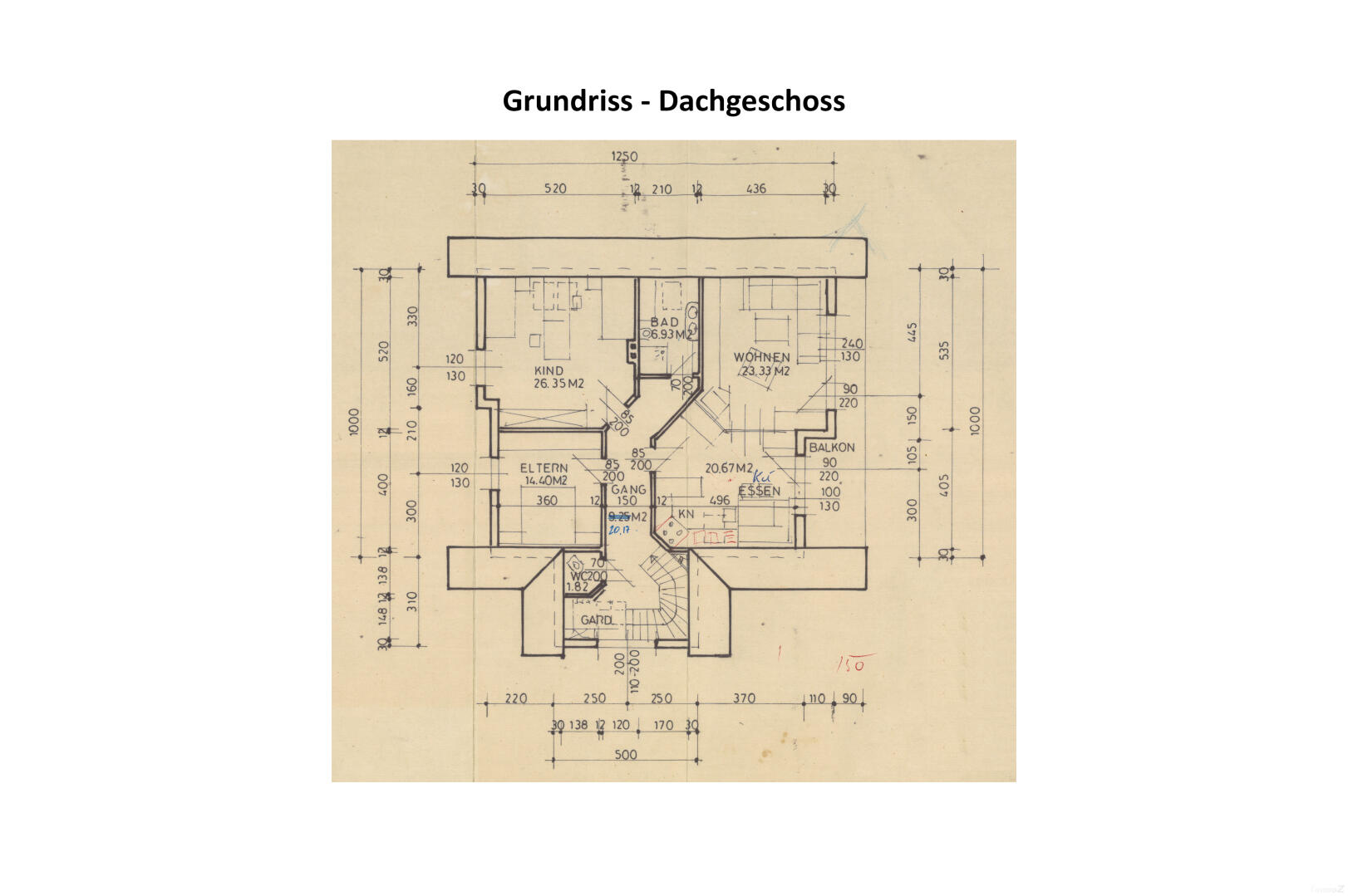 Haus zu kaufen: Obergreith 111, 8544 Obergreith - Grundriss Dachgeschoss