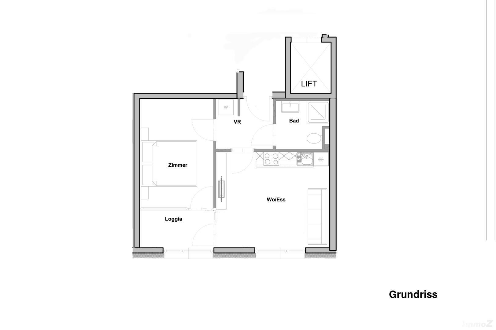 Wohnung zu mieten: Keplerstraße 76, 8020 Graz - Grundriss