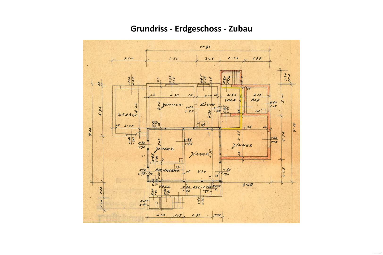 Haus zu kaufen: Ilwofgasse 24, 8052 Graz - Grundriss - Erdgeschoss Zubau