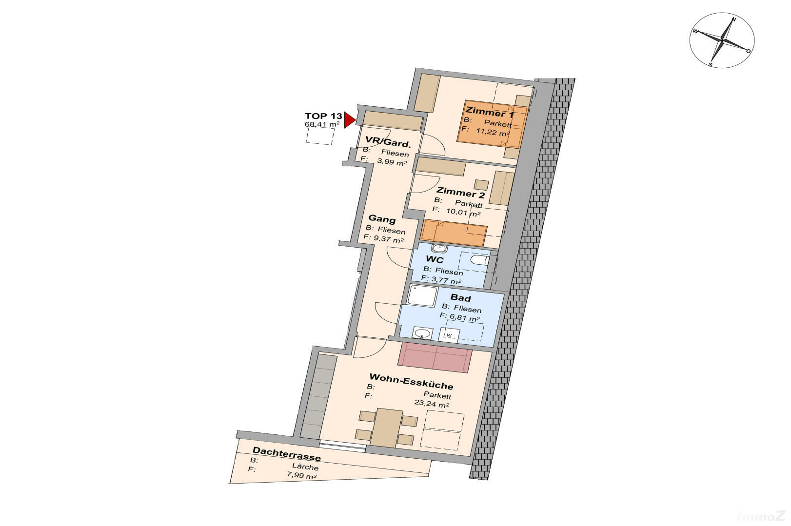 Wohnung zu kaufen: Schubert Straße 39, 8430 Leibnitz - Grundriss