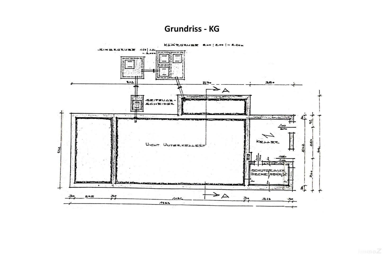 Haus zu kaufen: Gigingweg 50, 8063 Präbach - Grundriss KG